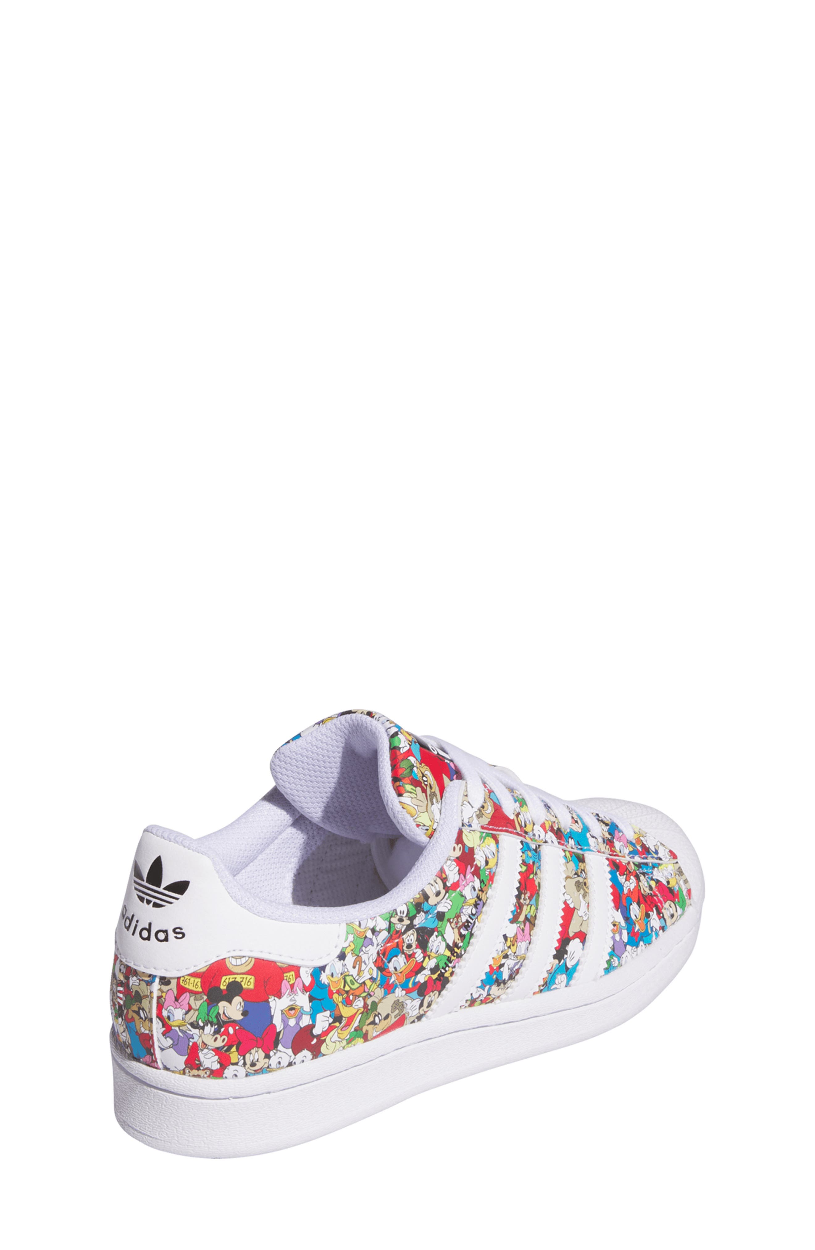 adidas x Disney Kids' Where's Mickey Superstar Sneaker, Alternate, color, 