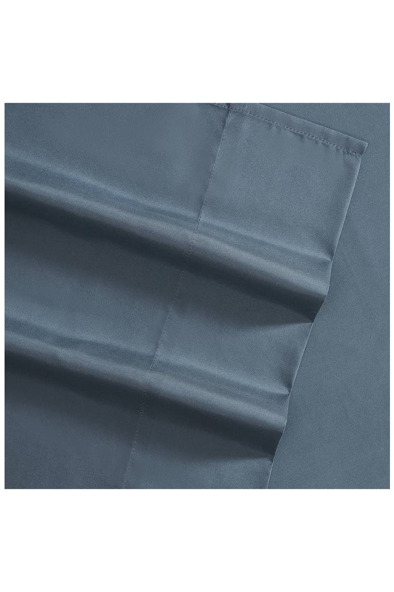 Solid Recycled Polyester Sheet Set, Alternate, color, DENIM BLUE