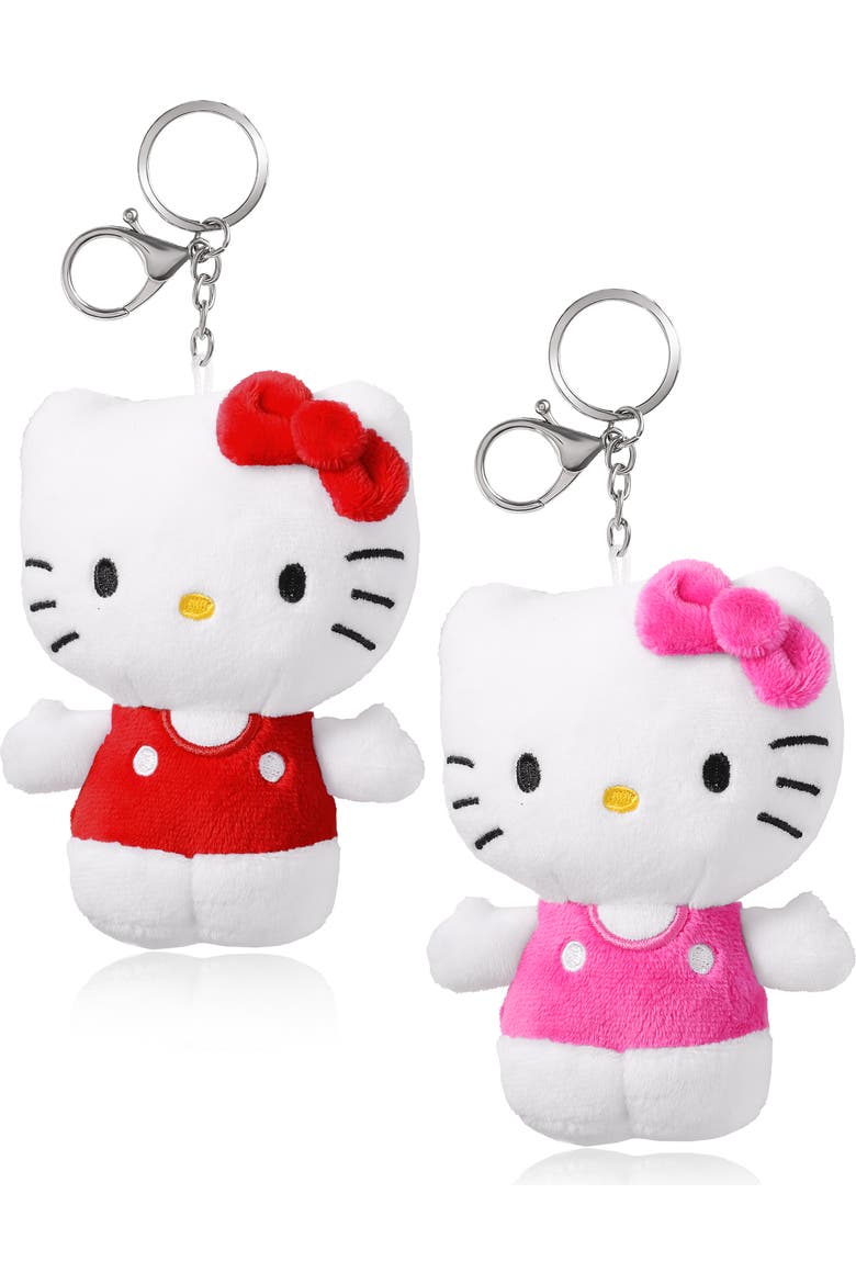 Hello Kitty Red and Pink Plush Keychain | Nordstrom Hello Kitty Red and Pink Plush Keychain | Nordstrom