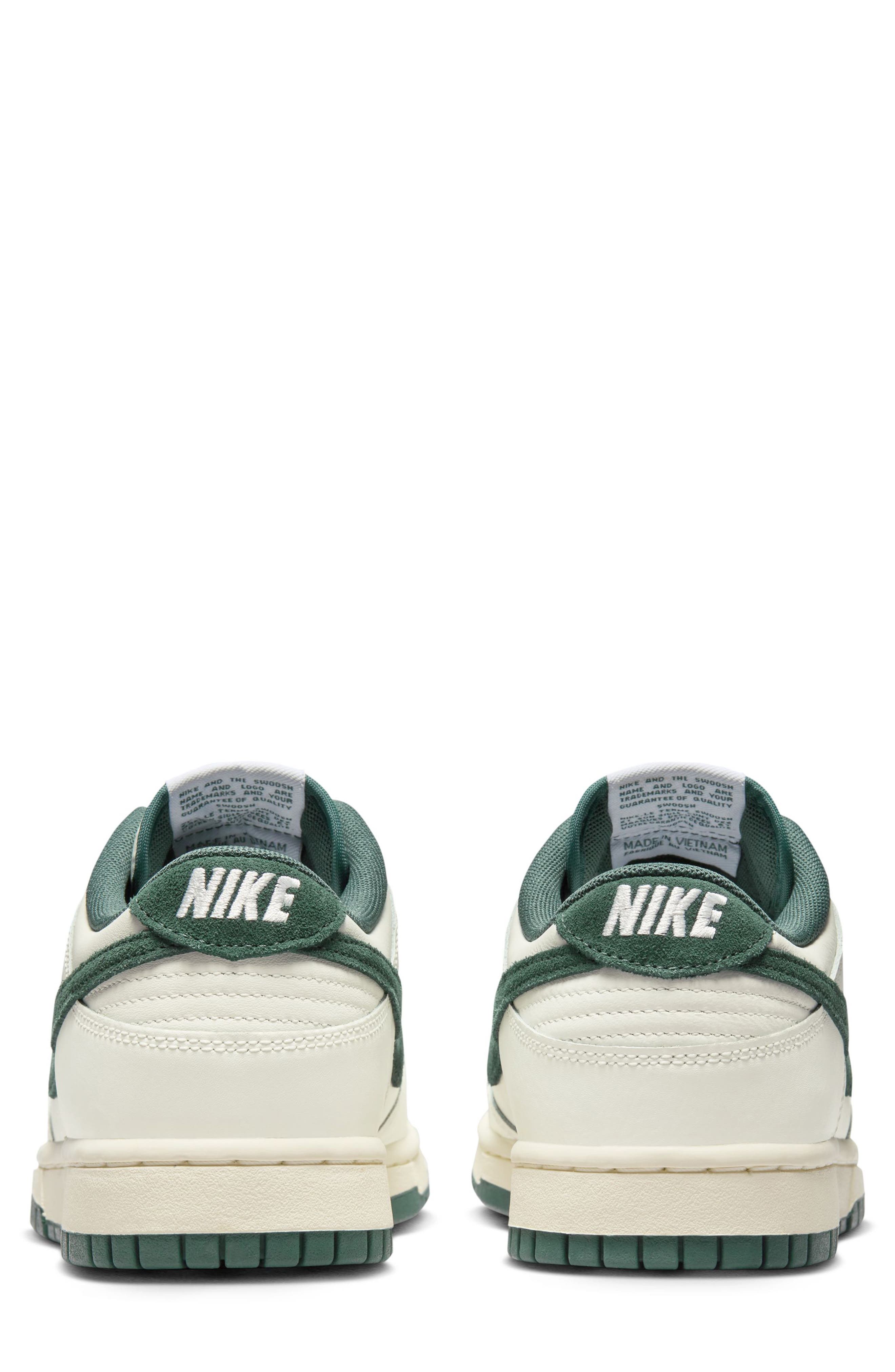 Gender Inclusive Dunk Low Sneaker, Alternate, color, SAIL/ DEEP JUNGLE