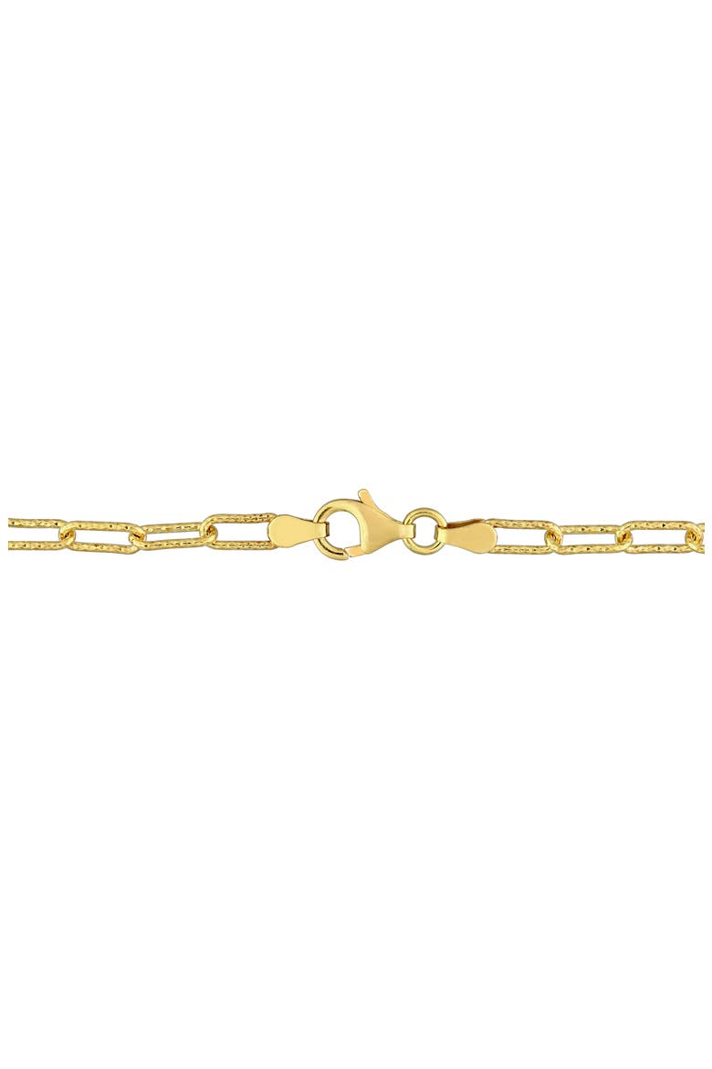 Paper Clip Chain Necklace, Alternate, color, GOLD