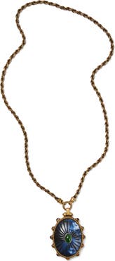 Versace Cabochon Pendant Necklace