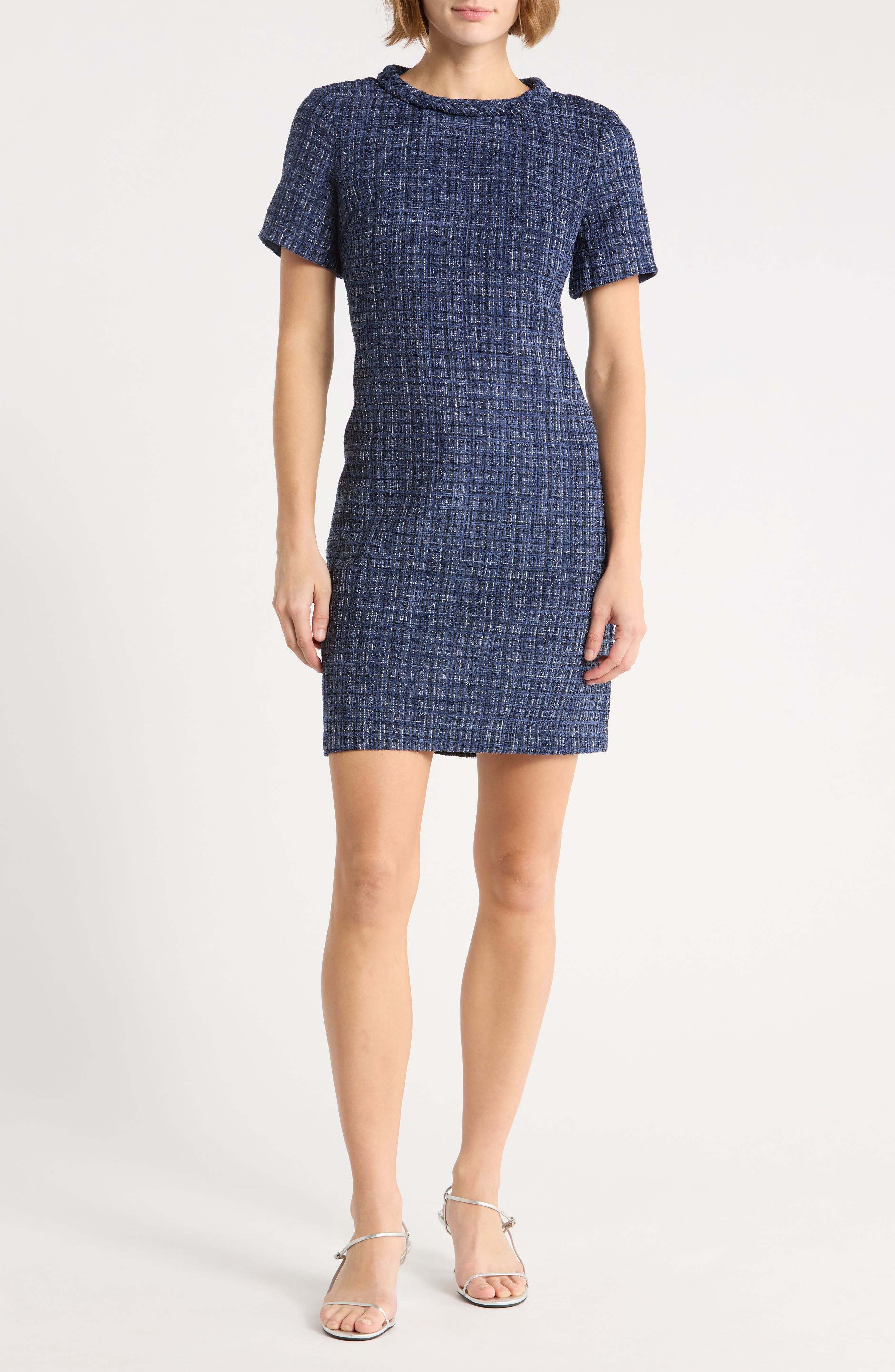 Bouclé Shift Dress