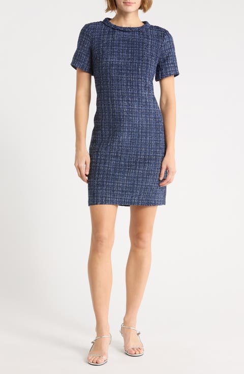 Bouclé Shift Dress