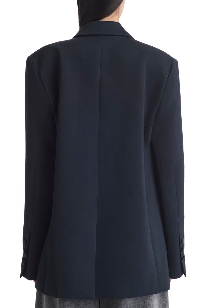 Sweet Pea Tie Neck Blazer, Alternate, color, BLACK