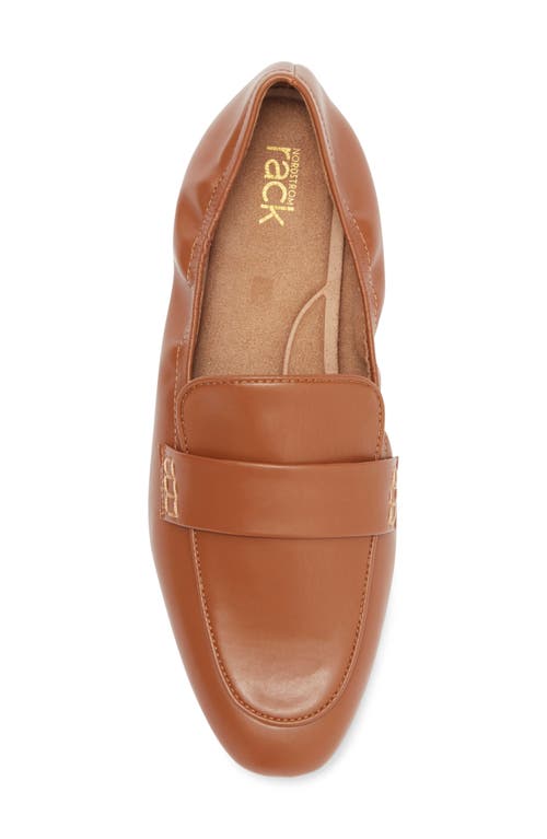 Nordstrom Rack Michaela Apron Toe Loafer In Brown Saddle