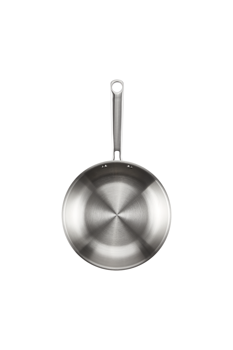 Gourmet Stainless Steel Twin Frypan 8" & 10", Alternate, color, Silver