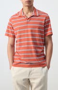 MANGO Regular Fit Stripe Cotton Polo