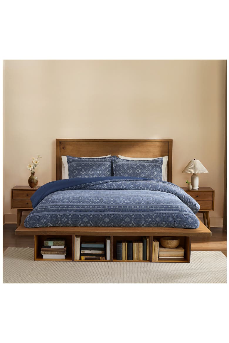 Four Corners Comforter & Shams Set, Alternate, color, NAVY