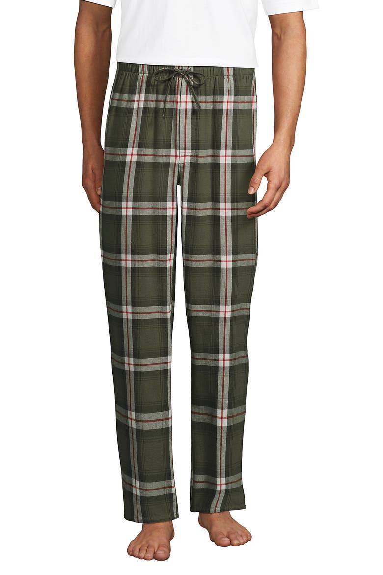 Flannel Pajama Pants, Main, color, River Stone Green Plaid