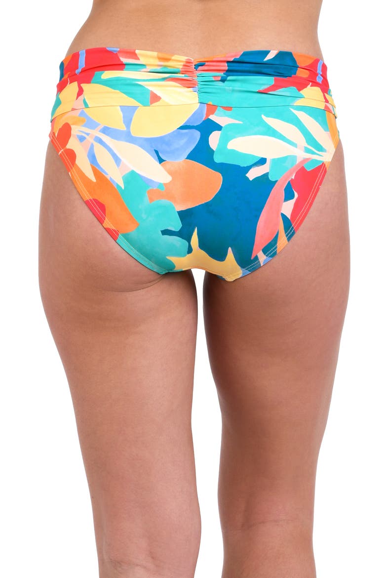 Fantasy Resort Shirred Bikini Bottoms, Alternate, color, MULTI