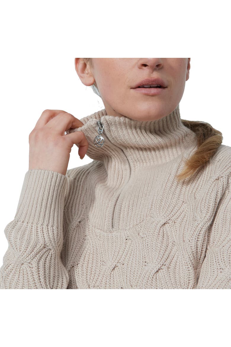 Ermont Unlined Womens Golf Sweater, Alternate, color, Raw Beige