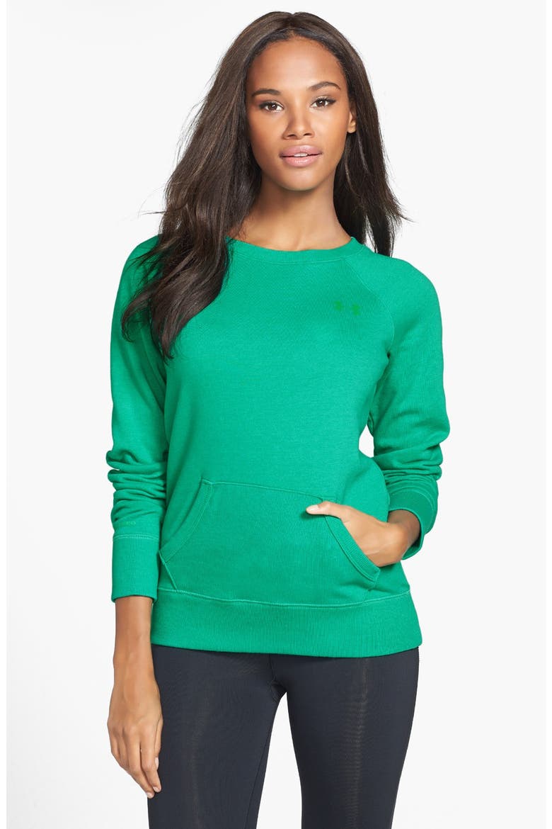 'Legacy' Charged Cotton® Crewneck Top, Main, color, EMERALD LAKE