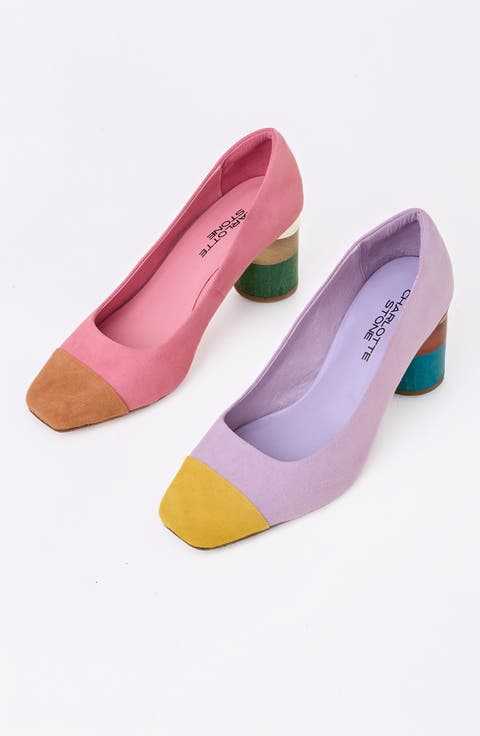 Risa Mismatch Cap Toe Pump