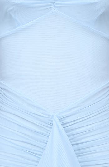 Gabbi Ruffle Mesh High-Low Cocktail Dress