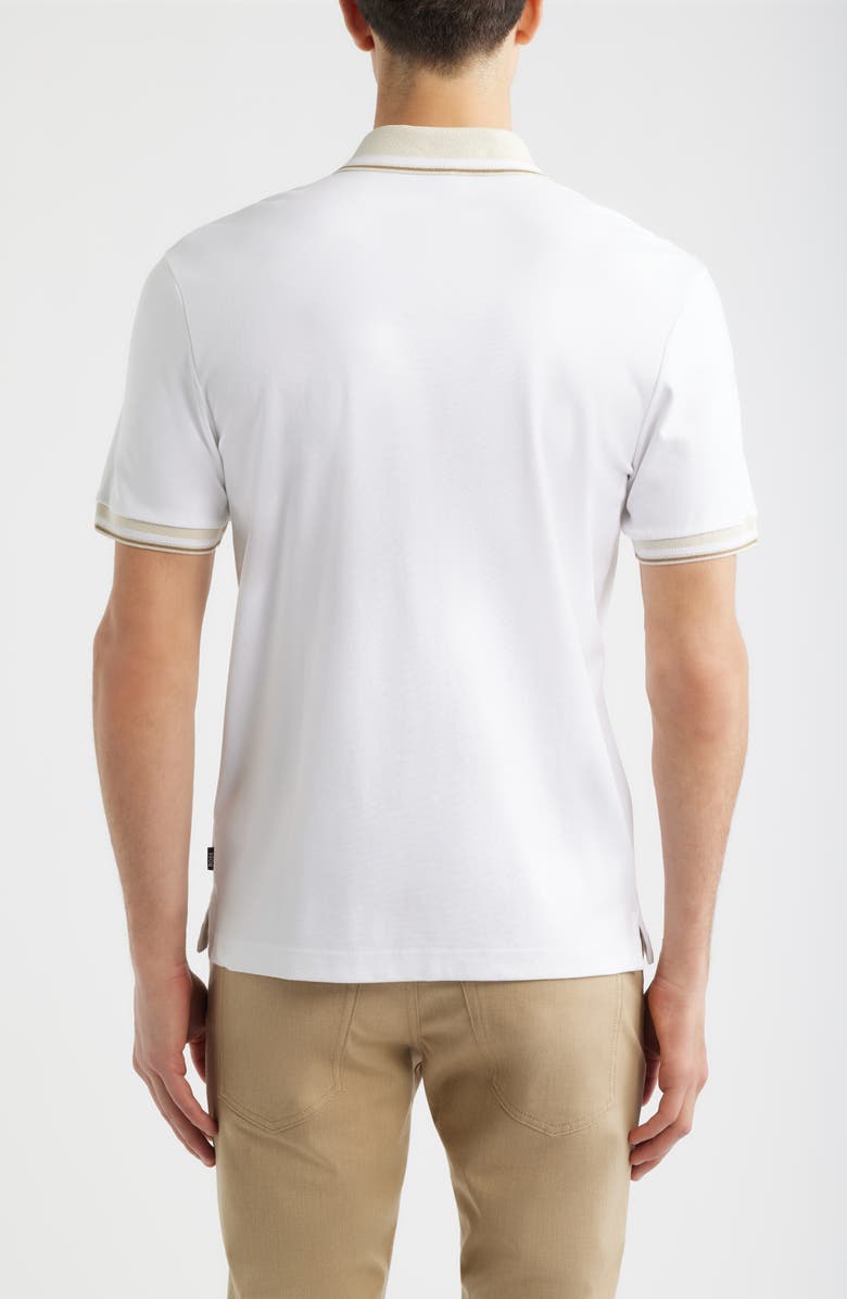 BOSS Puno Short Sleeve Cotton Button-Up Shirt, Alternate, color, White