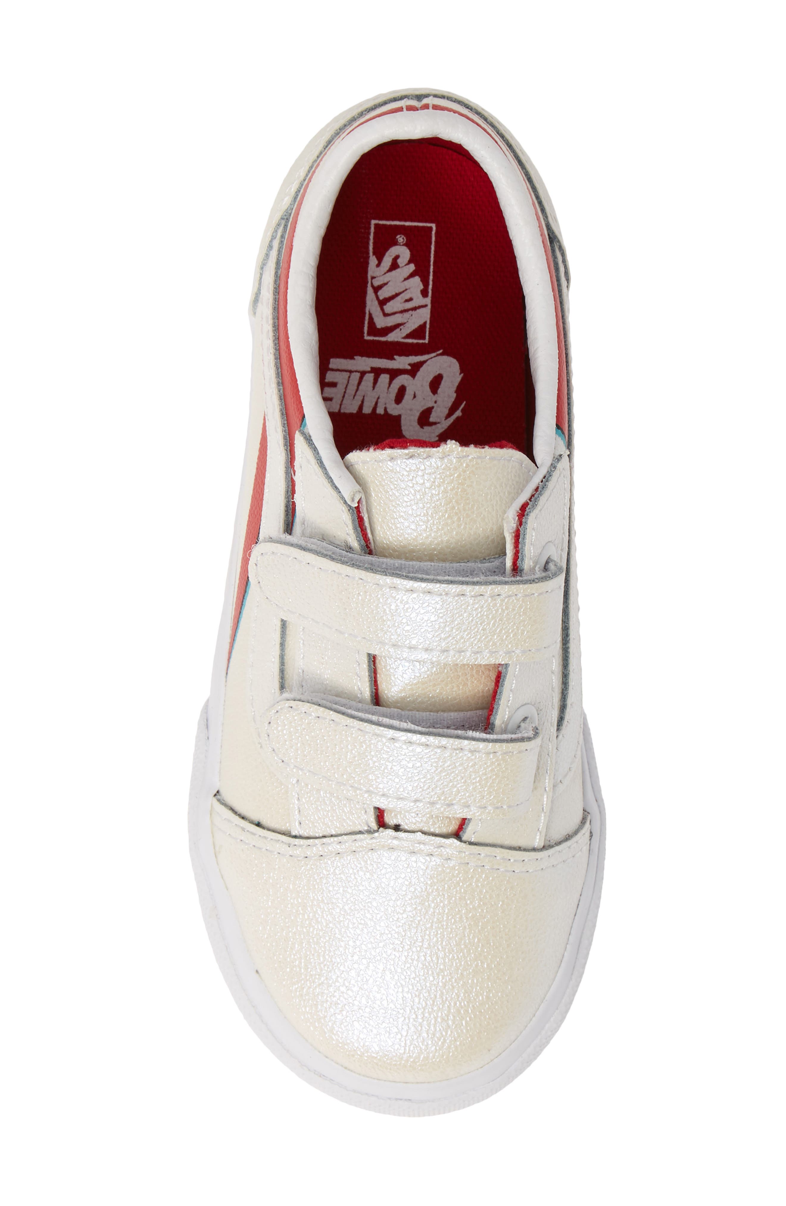 Kids' Old Skool V Sneaker, Alternate, color, ALADDIN SANE/ TRUE WHITE