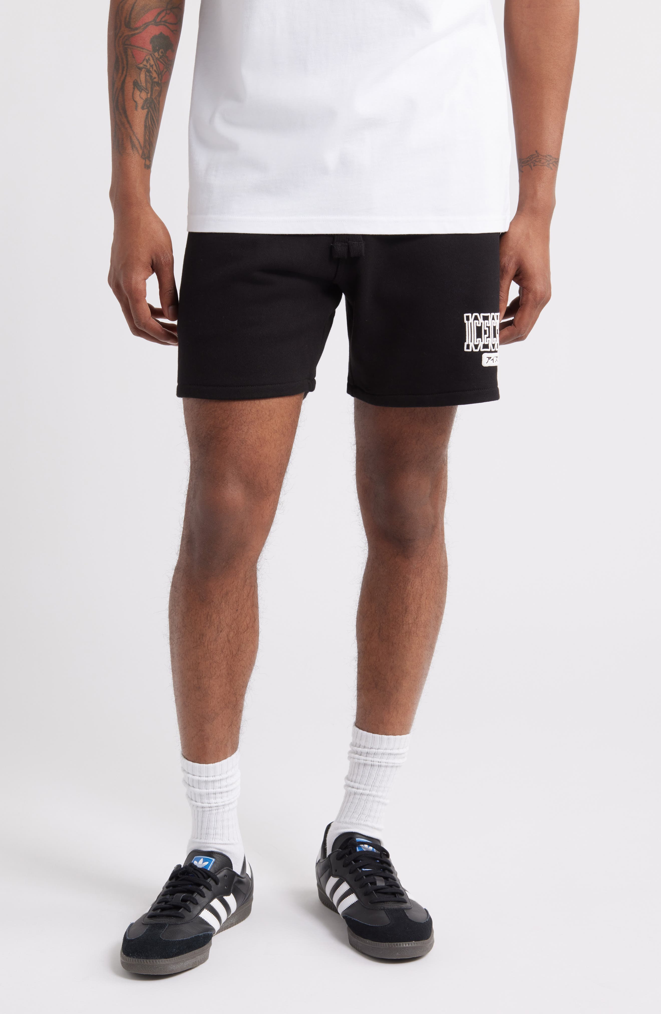 ICECREAM College Cotton Sweat Shorts