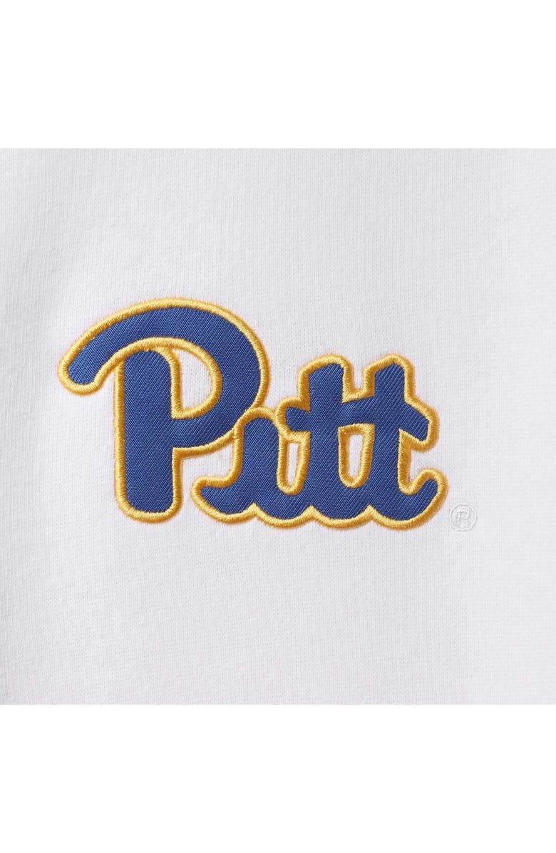 COLOSSEUM Men's Colosseum White Pitt Panthers Tortugas Logo Quarter-Zip Jacket, Alternate, color, White