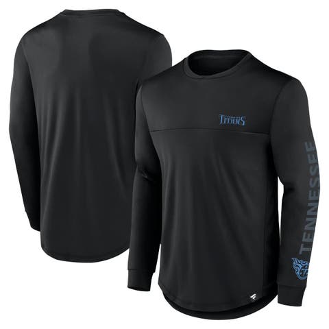 Men's Fanatics Black Tennessee Titans Blackout Long Sleeve T-Shirt