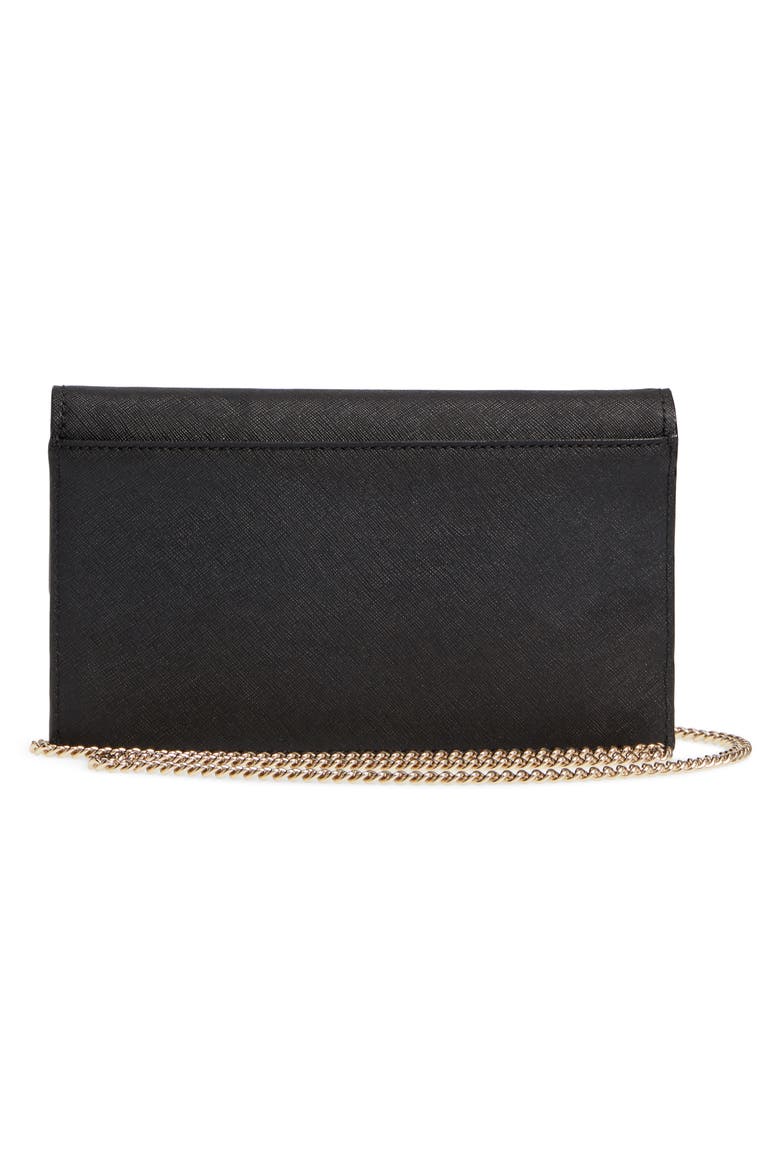 cameron street - brennan leather wallet & card case, Alternate, color, BLACK