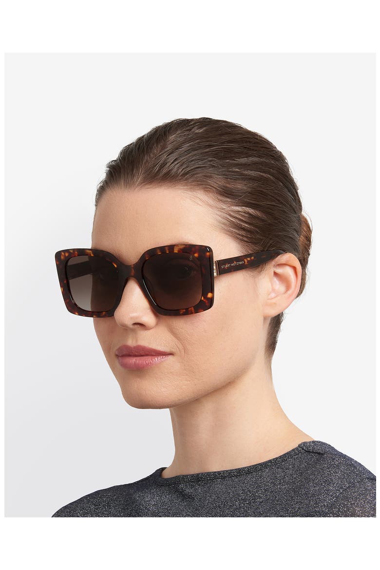 53mm Gradient Square Sunglasses, Alternate, color, HAVANA