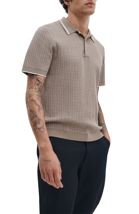 Harvey Rib Polo Sweater