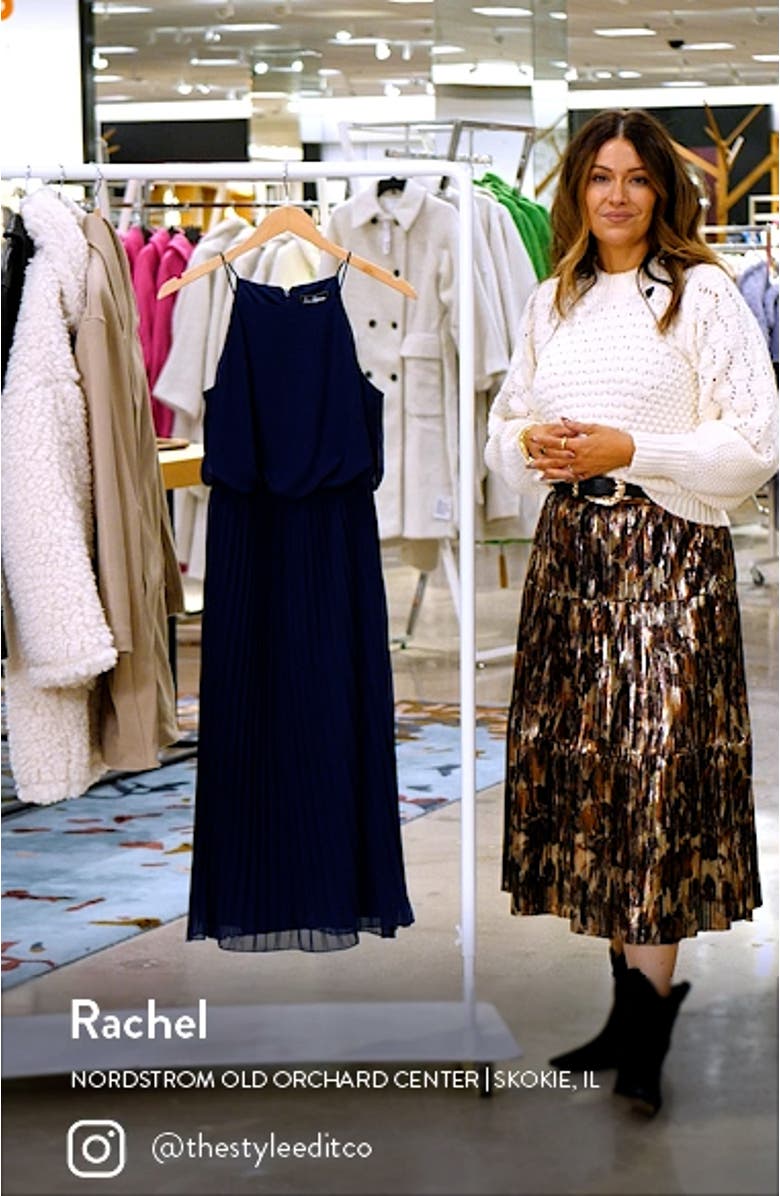 Blouson Pleated Dress, sales video thumbnail