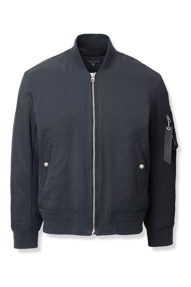 Manston Nylon Bomber Jacket, Alternate, color, NAVY