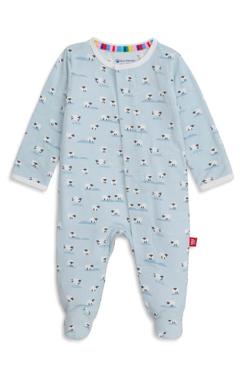 Baa Baa Baby Sheep Print Footie (Baby)