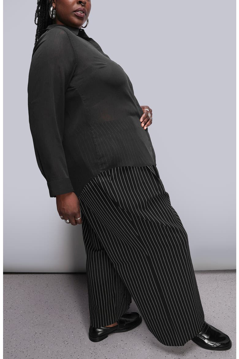 The Empower Long Sleeve Button Up, Alternate, color, BLACK