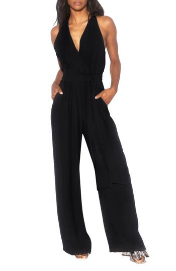 MEGHAN LA MEGHAN LA DISCO STRAIGHT LEG JUMPSUIT
