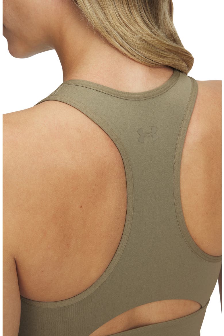 Meridian Performance Front Zip Tank, Alternate, color, BROWN