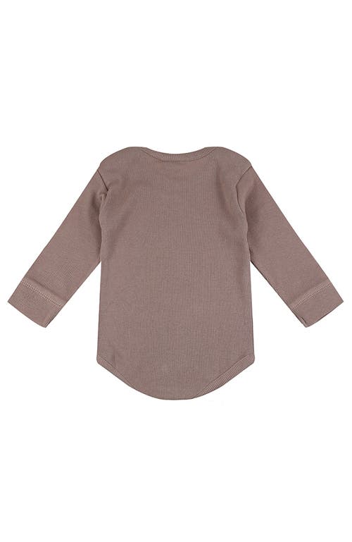 Turtledove London Kids Organic Cotton Rib Onsie In Purple