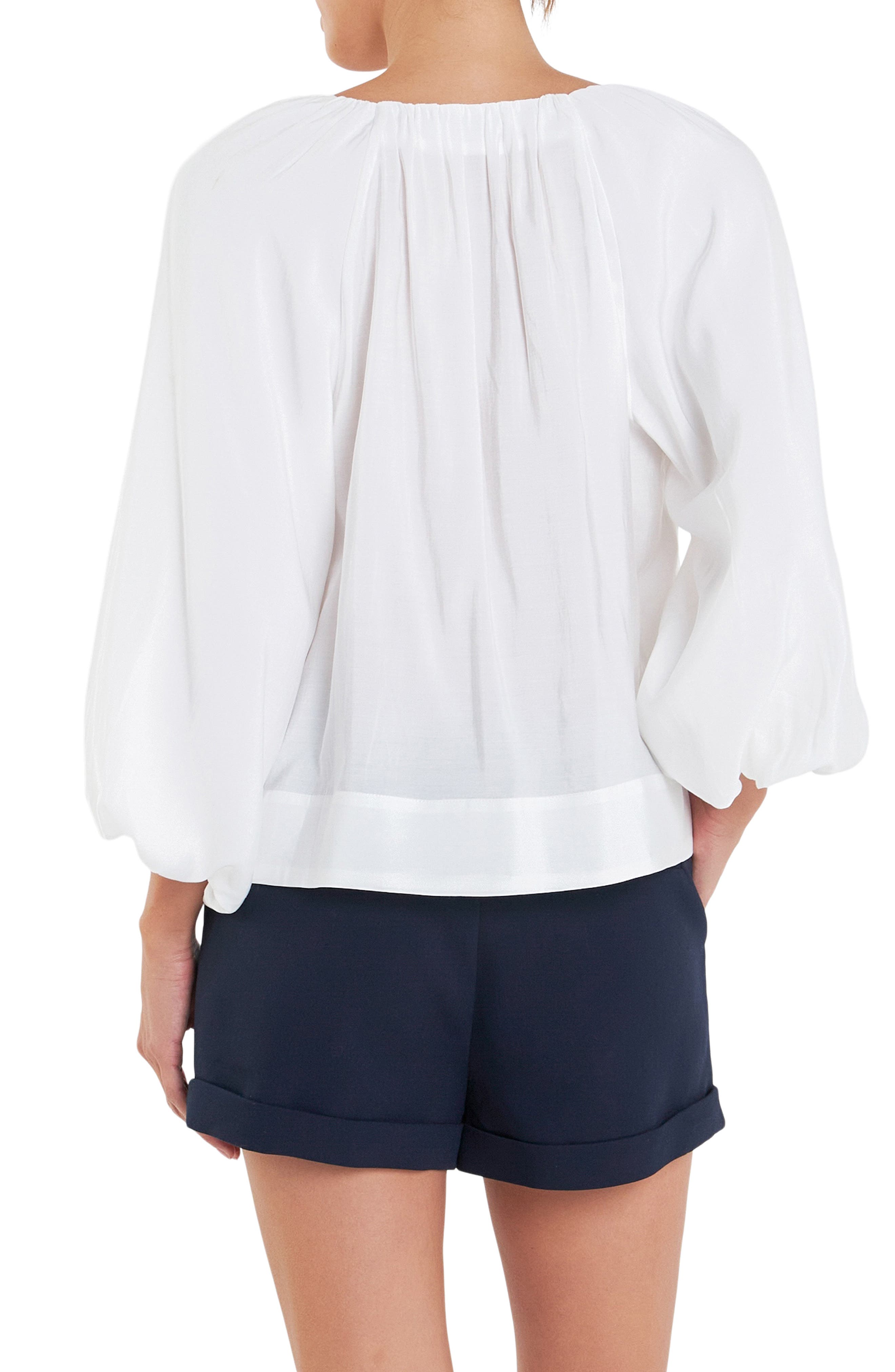 Gathered Front Button Top - image 2