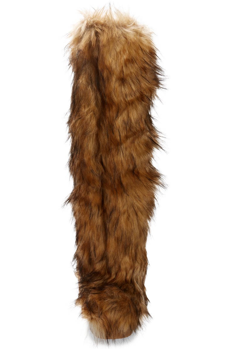 Jeffrey Campbell Fluffy Faux Fur Over the Knee Boot, Alternate, color,