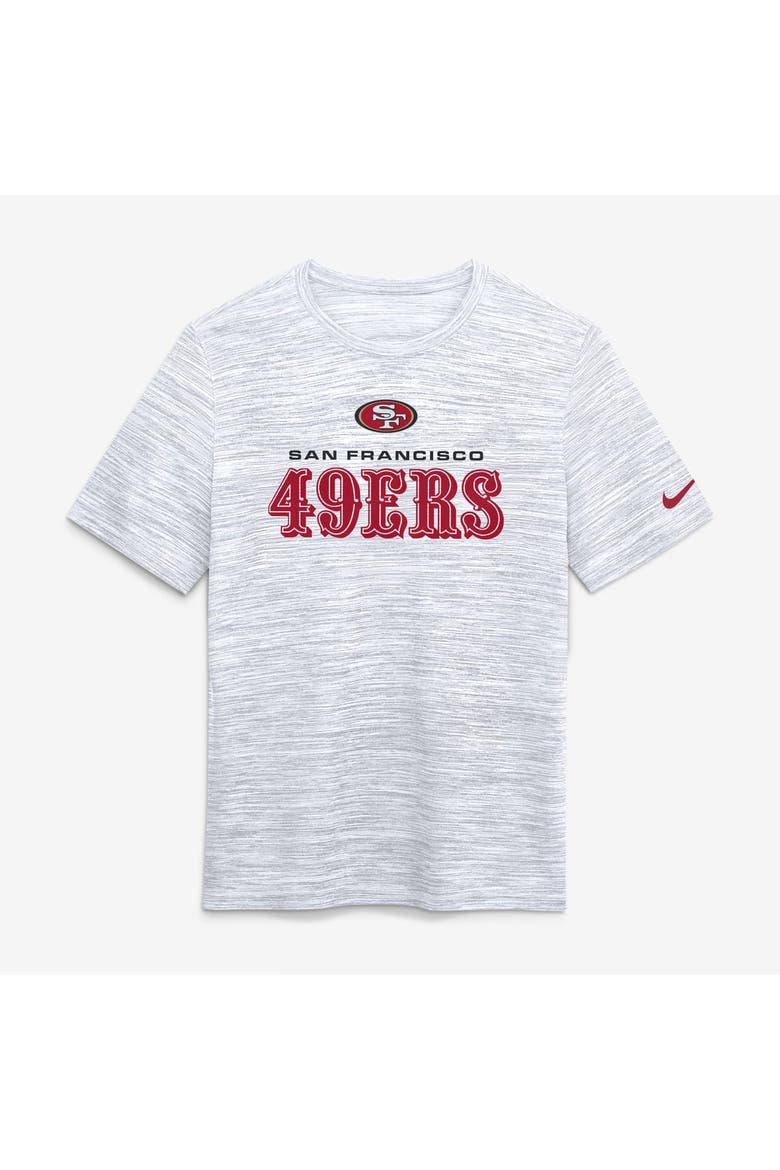 Men's Nike Ash San Francisco 49ers Velocity Endurance Run Dri-FIT T-Shirt, Alternate, color, Ash