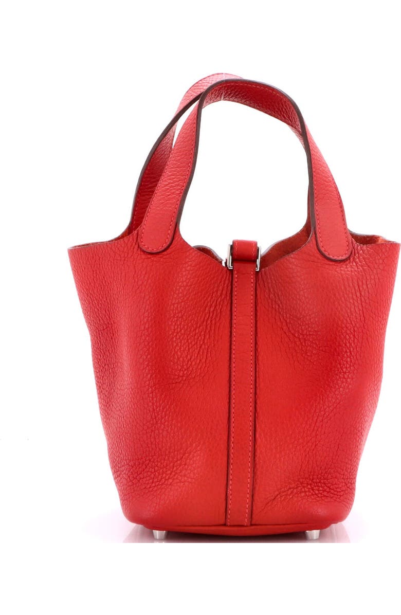 Pre-Owned Hermes Picotin Lock Bag Clemence PM, Alternate, color, Rouge Vif
