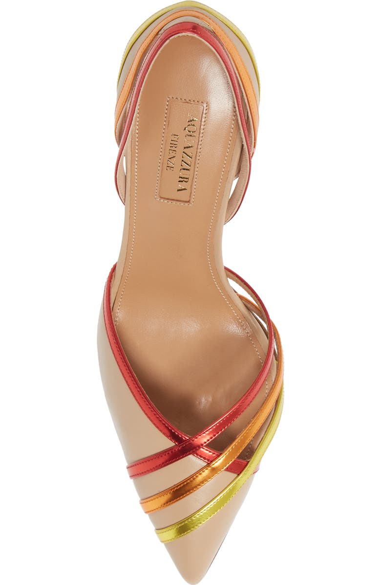 Aquazzura Cosmo Rainbow d'Orsay Pointed Toe Pump, Alternate, color,