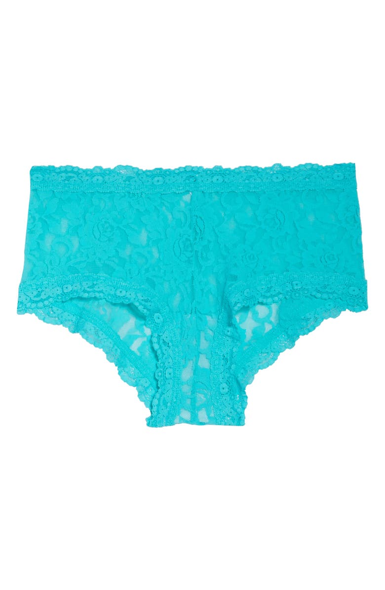 Hanky Panky Signature Lace Boyshorts, Alternate, color, Seafoam Blue