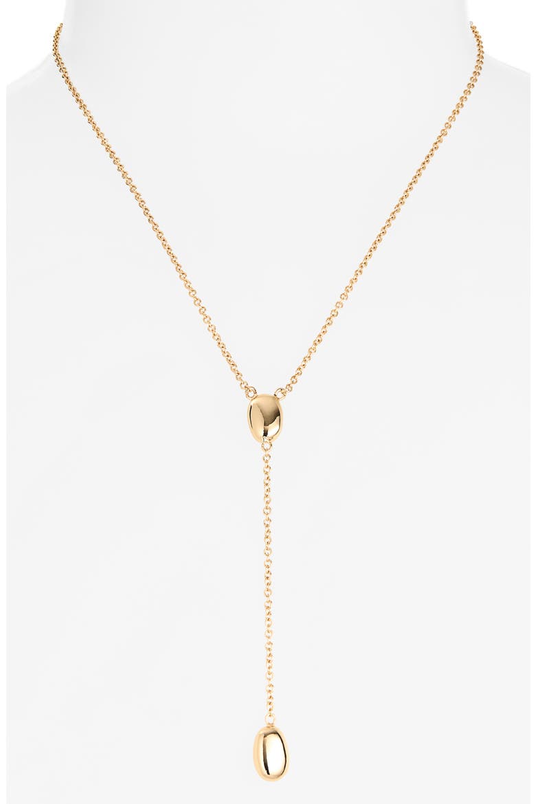 Free Form Lariat Necklace, Alternate, color, GOLD