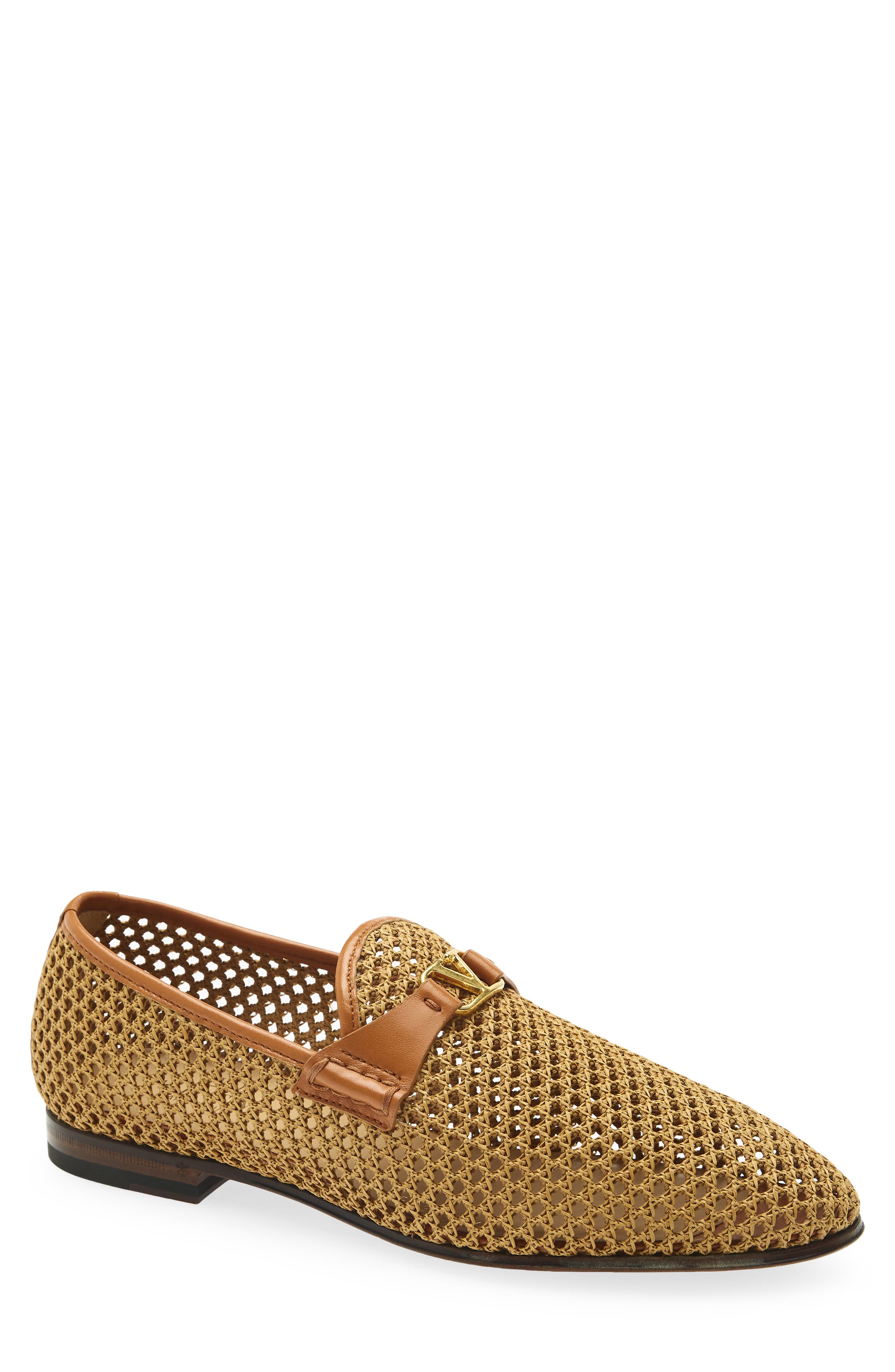 Wolfe Woven Raffia Loafer, Main, color, BEIGE