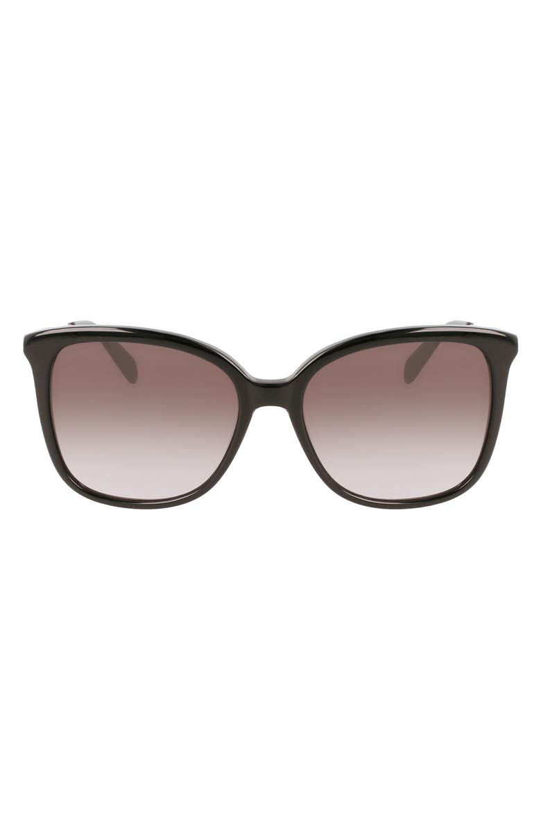 Longchamp 57mm Monogram Square Sunglasses, Main, color,