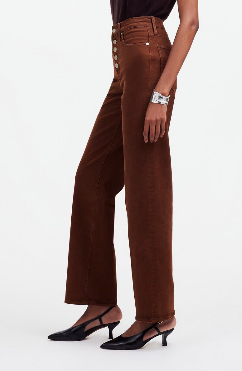 Madewell The Perfect Vintage Wide Leg Jeans: Button Front Edition, Alternate, color, 