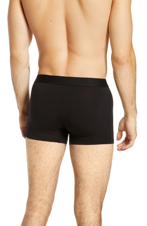 Saxx Vibe Super Soft Slim Fit Trunks In Black