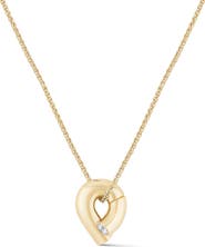 TABAYER Oera Diamond Bezel Pendant Necklace