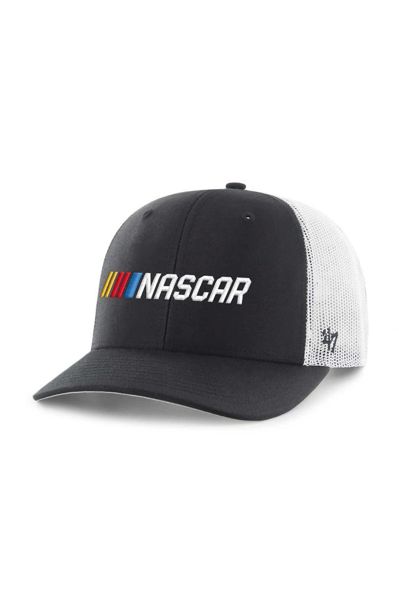 '47 Men's '47  Black NASCAR Trucker Adjustable Hat, Main, color, Black