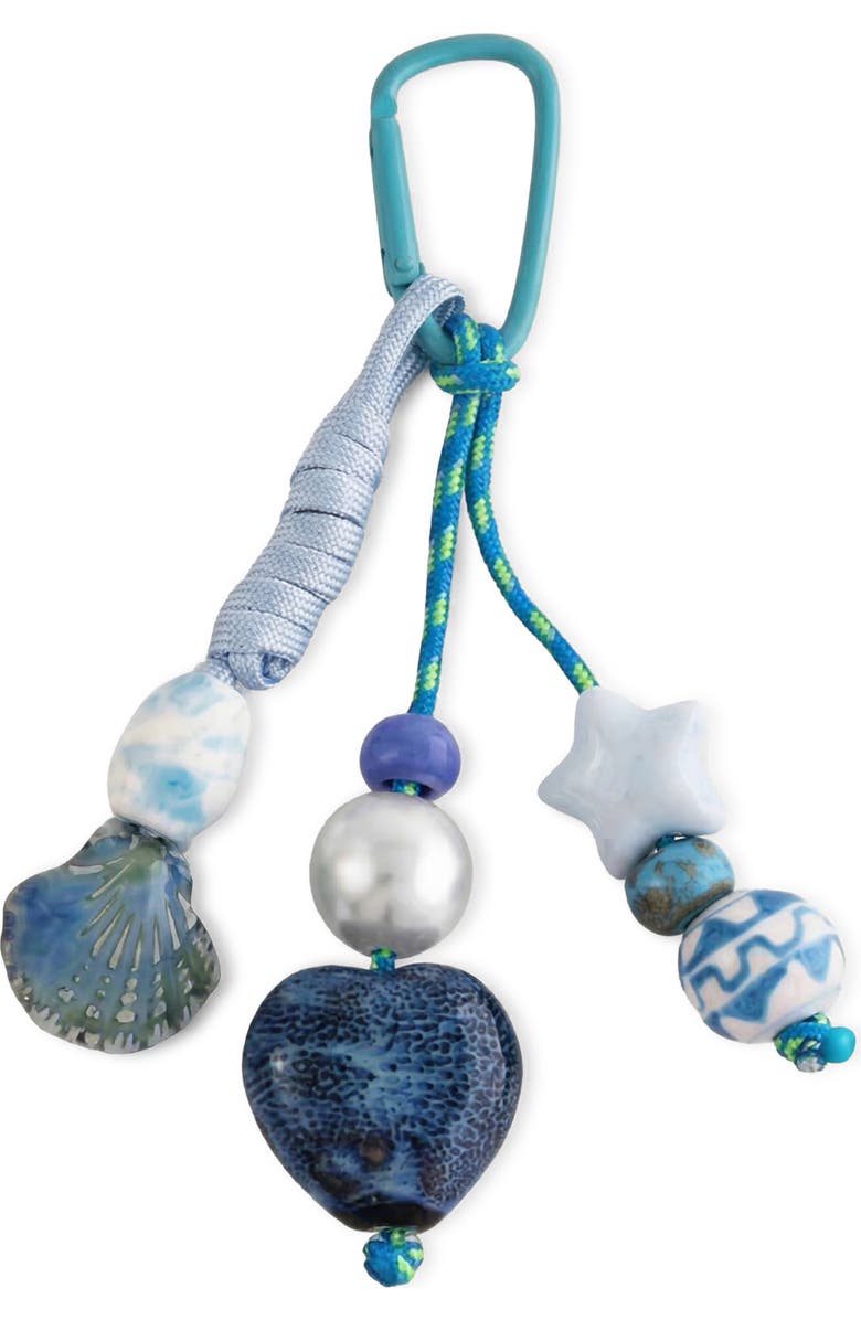 MacRae & Co. Seashells on the Seashore Bag Charm, Main, color, Blue