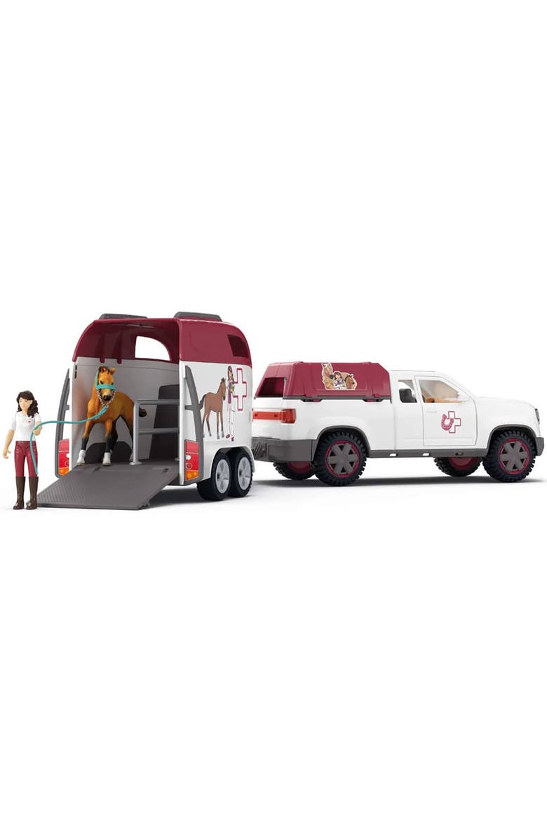 Horse Club, Mobile Vet & Trailer, 90 Piece Animal Toy Playset, Kids 5+, Alternate, color, Multicolored