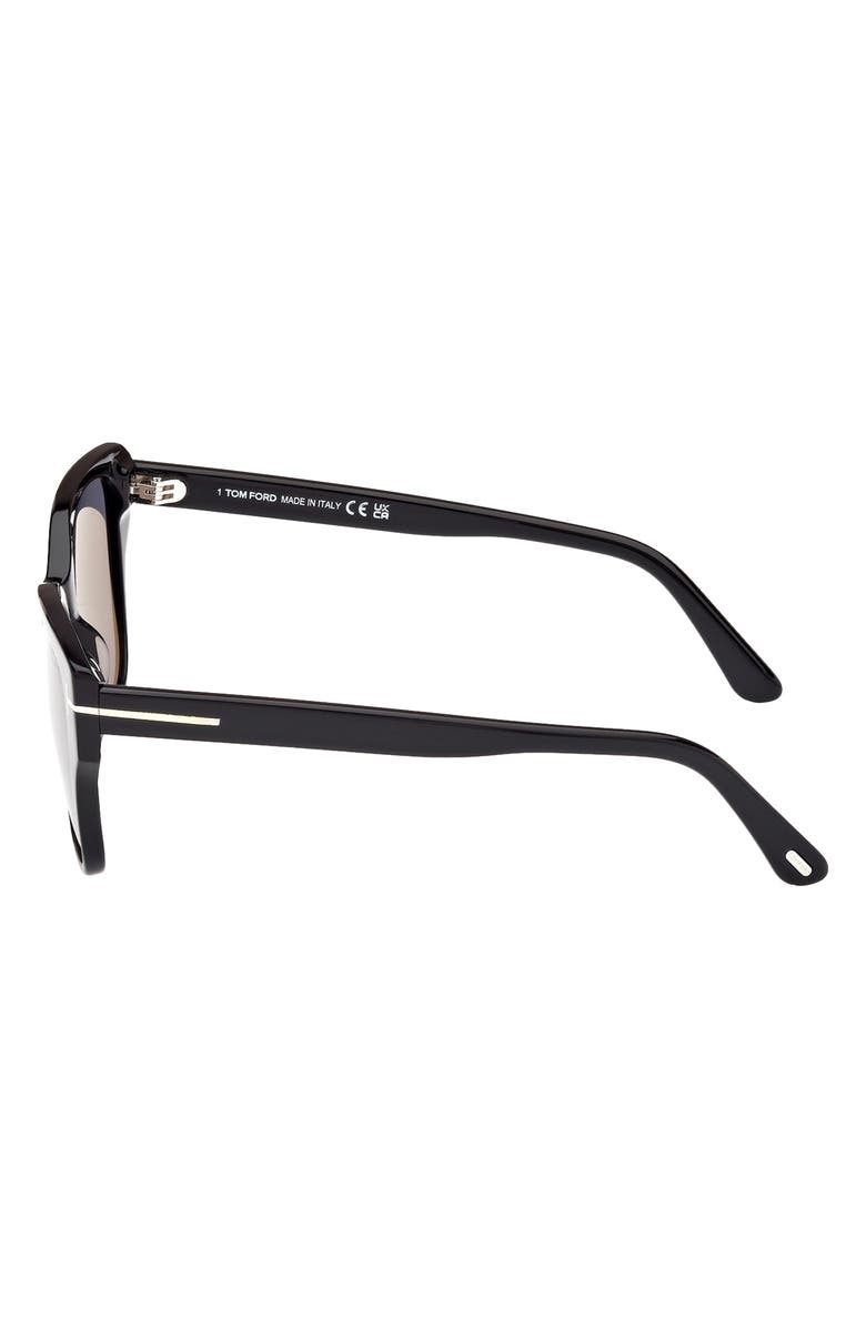 TOM FORD Elsa 55mm Polarized Butterfly Sunglasses, Alternate, color,